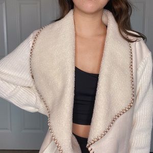 Cream oversize cardigan